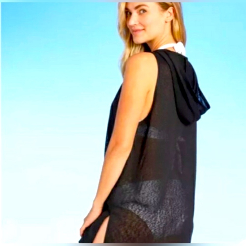 Kona Sol Cover Up black beach swim size small